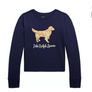 Girls' Golden Retriever Jersey Long-Sleeve Tee - Big Kid XL